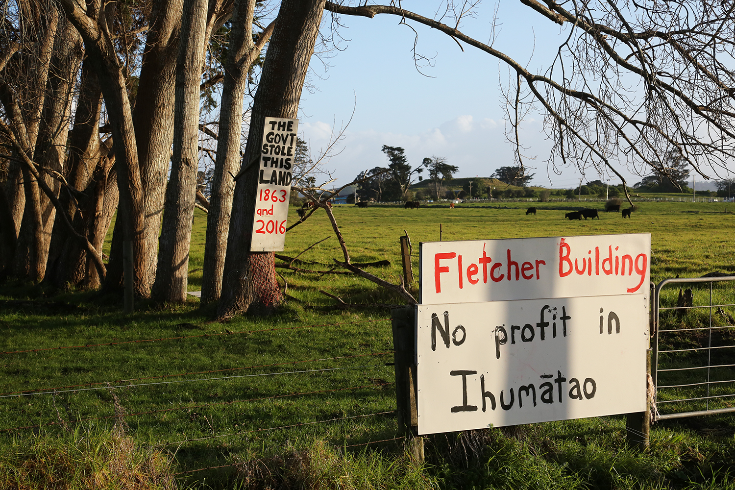 Maori Land Protest : Ihumatao : Auckland : New Zealand : Richard Moore : Journalist : Photographer :
