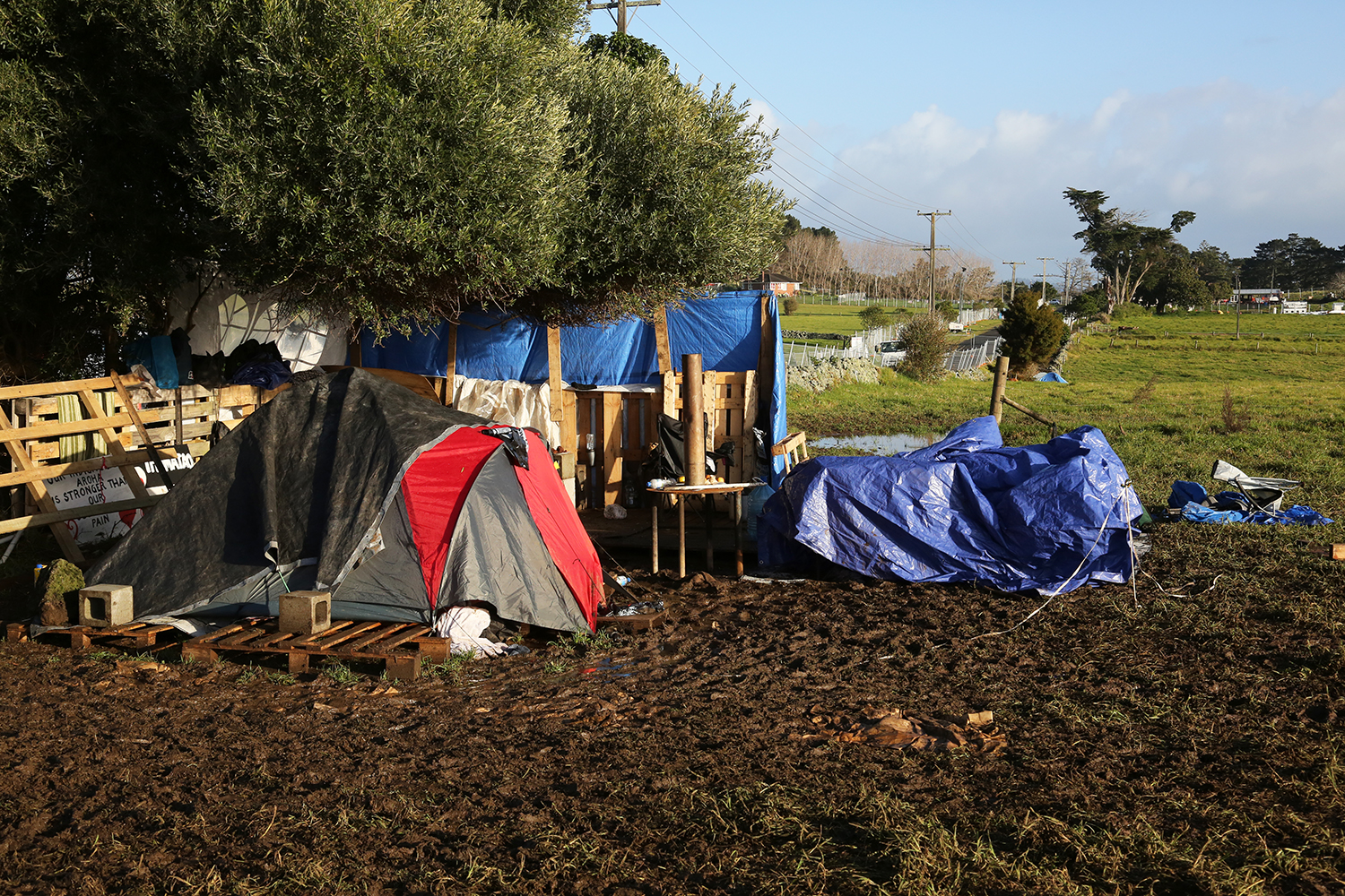 Maori Land Protest : Ihumatao : Auckland : New Zealand : Richard Moore : Journalist : Photographer :