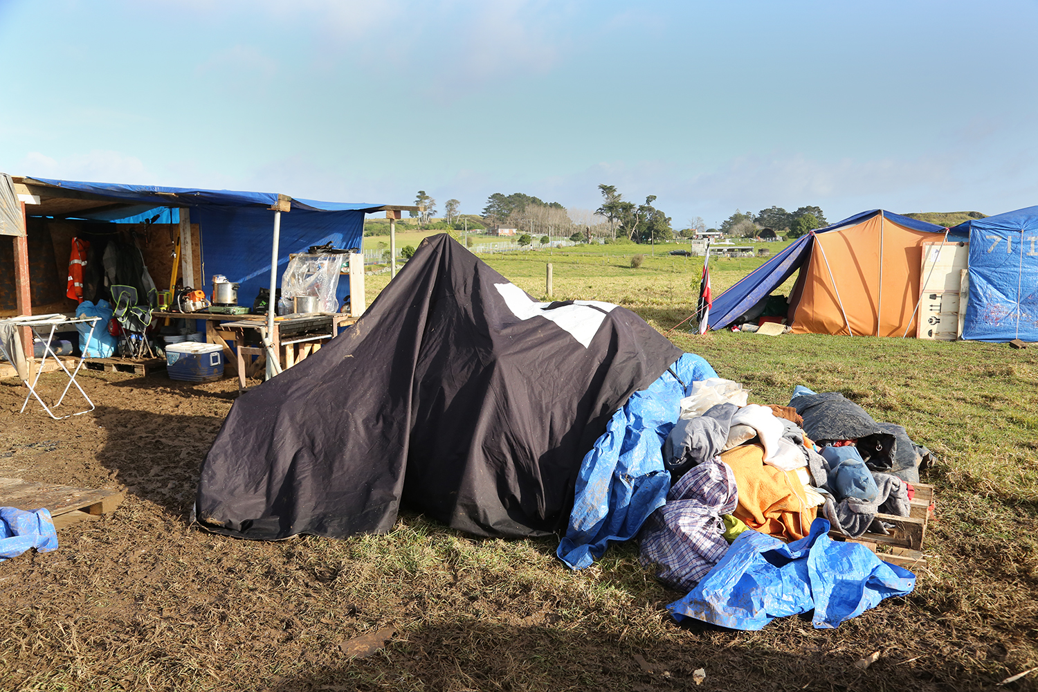Maori Land Protest : Ihumatao : Auckland : New Zealand : Richard Moore : Journalist : Photographer :