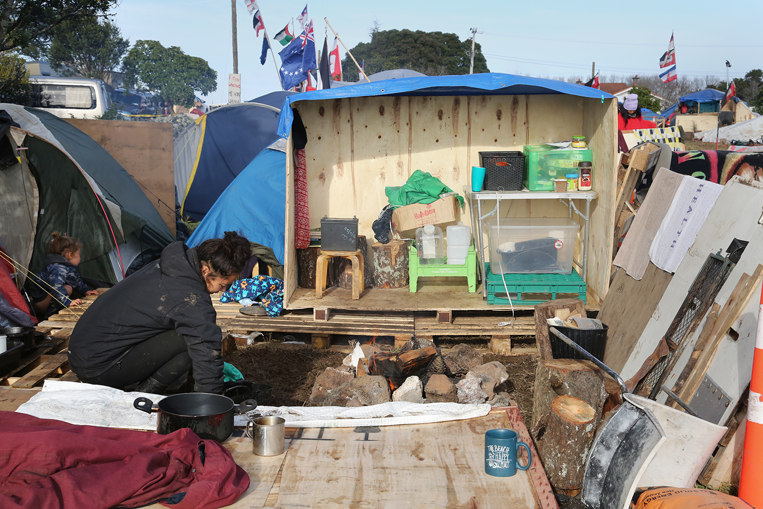 Maori Land Protest : Ihumatao : Auckland : New Zealand : Richard Moore : Journalist : Photographer :