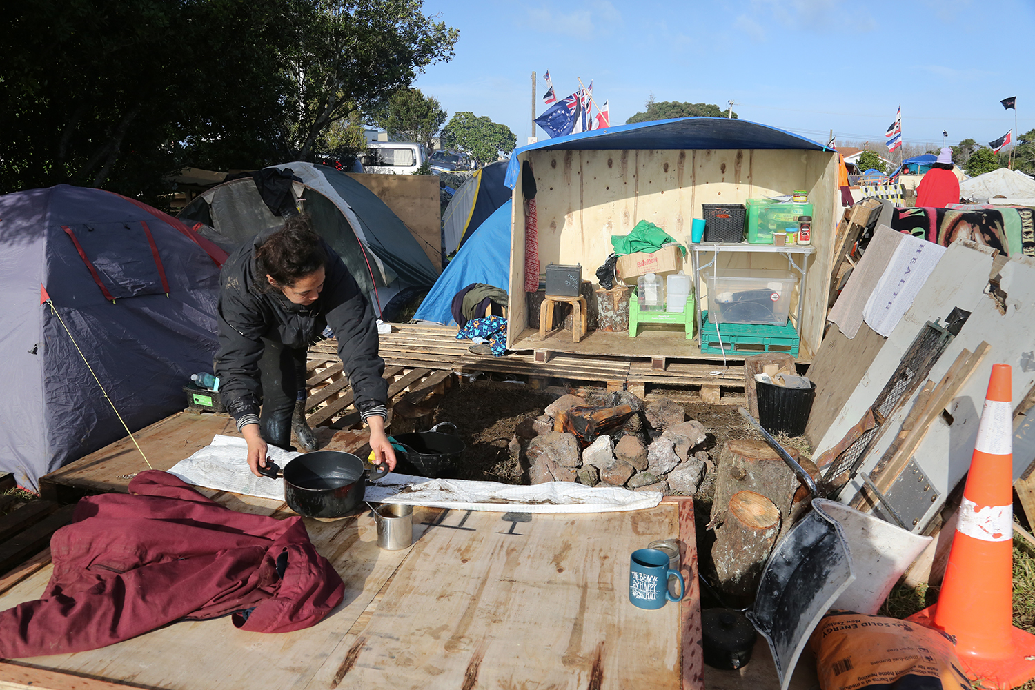 Maori Land Protest : Ihumatao : Auckland : New Zealand : Richard Moore : Journalist : Photographer :