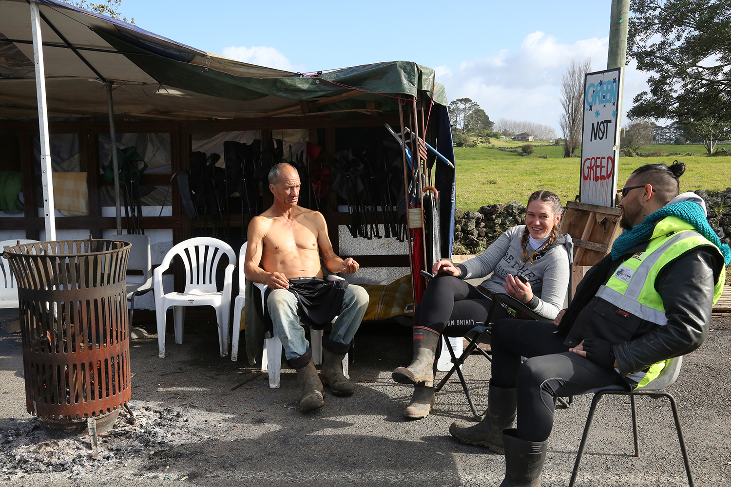 Maori Land Protest : Ihumatao : Auckland : New Zealand : Richard Moore : Journalist : Photographer :