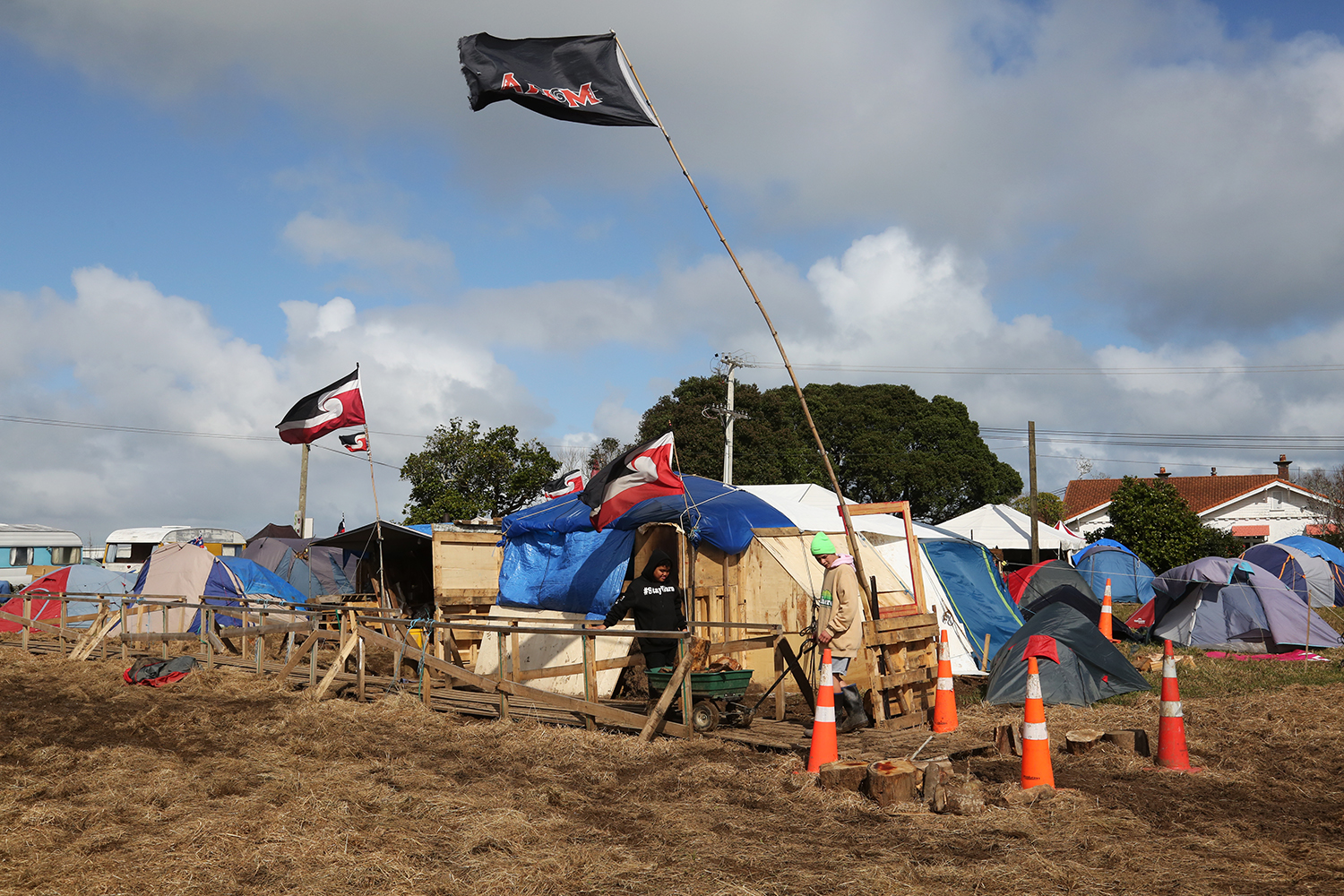 Maori Land Protest : Ihumatao : Auckland : New Zealand : Richard Moore : Journalist : Photographer :
