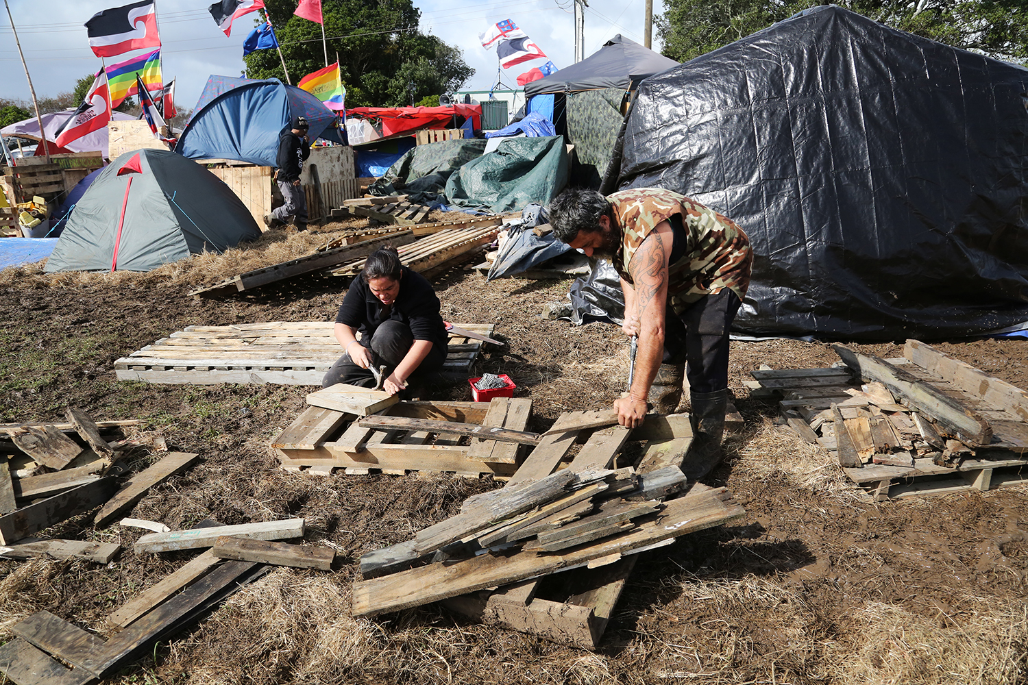 Maori Land Protest : Ihumatao : Auckland : New Zealand : Richard Moore : Journalist : Photographer :