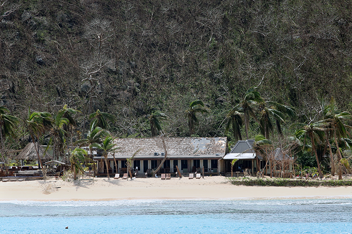 Cyclone Winston damage. Yasawa  Islands, Fiji