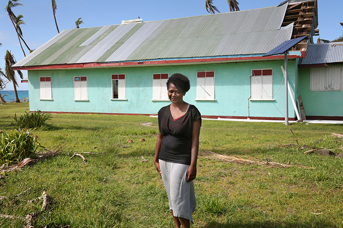 Cyclone Winston damage. Yasawa  Islands, Fiji