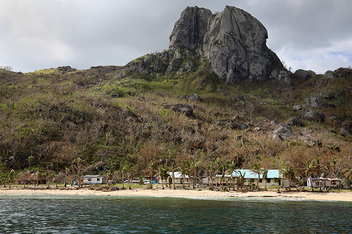 Cyclone Winston damage. Yasawa  Islands, Fiji