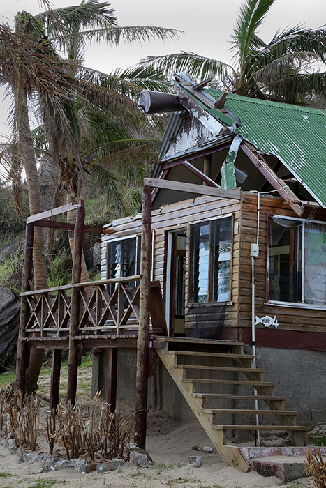 Cyclone Winston damage. Yasawa  Islands, Fiji