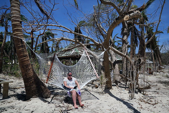 Cyclone Winston damage. Yasawa  Islands, Fiji