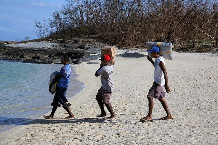 Cyclone Winston damage. Yasawa  Islands, Fiji