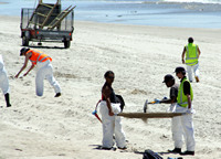 Rena Oil Spill Disaster, Tauranga, NZ