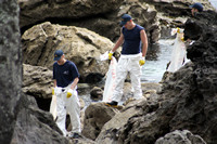 Rena Oil Spill Disaster, Tauranga, NZ