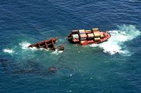 Rena Oil Spill Disaster, Tauranga, NZ
