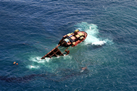 Rena Oil Spill Disaster, Tauranga, NZ
