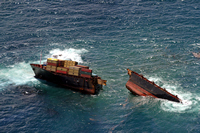 Rena Oil Spill Disaster, Tauranga, NZ