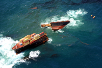 Rena Oil Spill Disaster, Tauranga, NZ