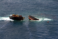 Rena Oil Spill Disaster, Tauranga, NZ