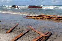 Rena Oil Spill Disaster, Tauranga, NZ