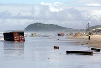 Rena Oil Spill Disaster, Tauranga, NZ