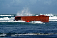 Rena Oil Spill Disaster, Tauranga, NZ