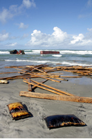 Rena Oil Spill Disaster, Tauranga, NZ