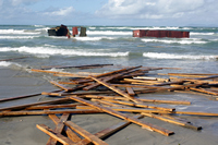 Rena Oil Spill Disaster, Tauranga, NZ