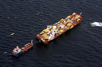Rena Oil Spill Disaster, Tauranga, NZ