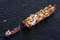Rena Oil Spill Disaster, Tauranga, NZ