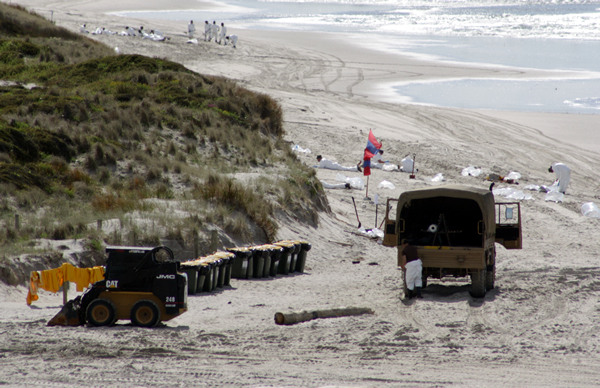 Rena Disaster, Oil Spill, Tauranga, New Zealand