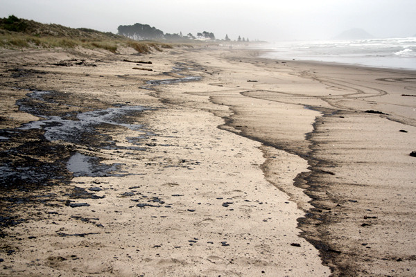 Rena Disaster, Oil Spill, Tauranga, New Zealand