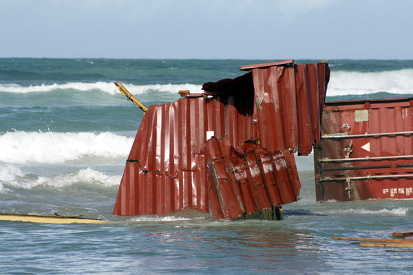 Wreckage, Rena Disaster, Oil Spill, Tauranga, New Zealand