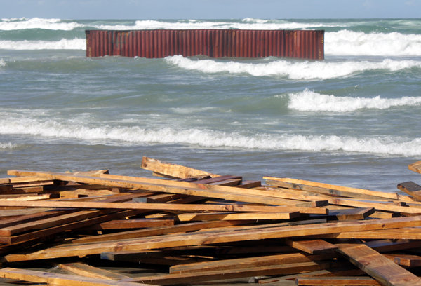 Wreckage, Rena Disaster, Oil Spill, Tauranga, New Zealand